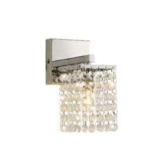 Marina Wall Lamp, 1 x G9, IP44, Polished Chrome/Crystal