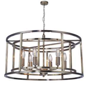 Chester 6 Light Pendant Antique Brass