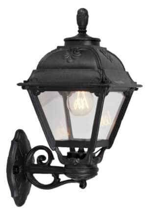 Bisso/Cefa Black Clear E27 Wall Light