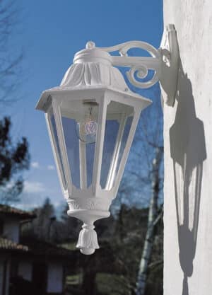 Bisso/Rut White Clear E27 Wall Light