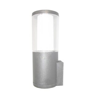 Carlo Grey Clear LED 3.5W CCT Bollard Wall Light