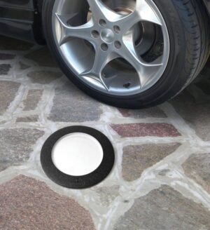 Ceci 160mm Black Frosted GX53 10W CCT Walkover Light