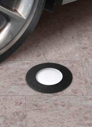 Ceci 90mm Black Frosted GU10 LED 3.5W CCT Walkover Light