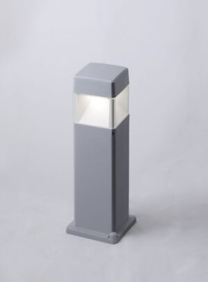 Elisa 500 7W CCT Grey Clear LED Bollard Post Light