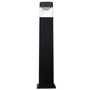 Elisa 800mm Black Clear LED 10W CCT Bollard Post Light