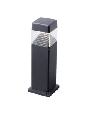 Ester 500 mm Black Clear LED 7W CCT GX53 Bollard Post Light