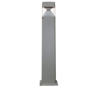 Ester 800 mm Grey Clear LED 10W Bollard Post Light