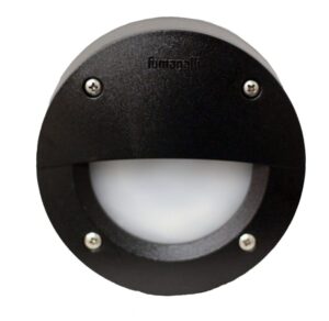 ExtraLeti100 Round  Black Eyelid Opal LED GX53 3W Wall Light