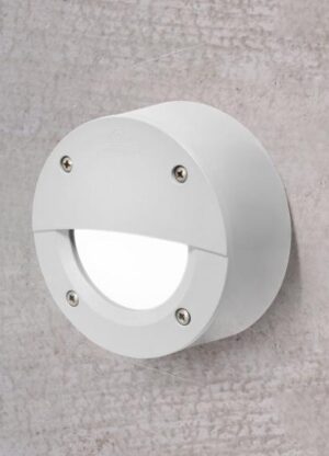 ExtraLeti100 Round  Grey Eyelid Opal LED GX53 3W Wall Light