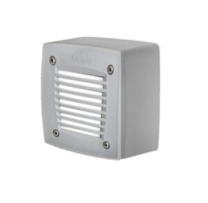 ExtraLeti 100 Square Grey Grill Opal LED GX53 3W Wall Light