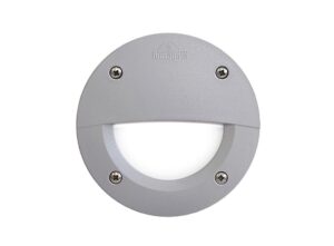 Leti 100 Round EL Grey Opal LED GX53 3W Recessed Wall Light