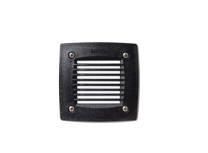 Leti 100 Square Black Opal LED GX53 3W Recessed Wall Light