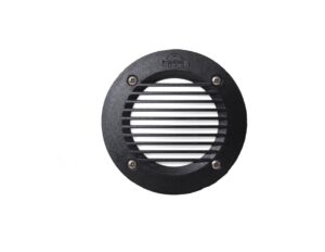 Leti 100 Round Black Grill LED GX53 3W Recessed Wall Light