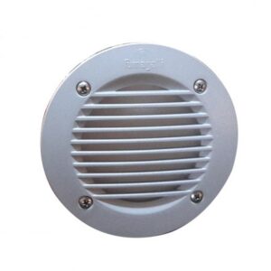 Leti 100 Round Grey Grill LED GX53 3W Recessed Wall Light