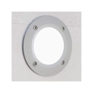 Leti 100 Round Grey Opal LED GX53 3W Recessed Wall Light