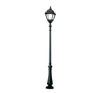 Nebo/simon black clear e27 tall single post llight