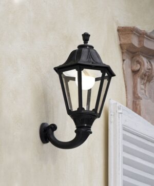 Ofir/Noemi Black Clear 15W 3K Wall Light