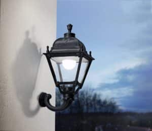 Ofir /Simon Black Clear E27 15W 3K Wall Light