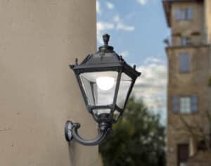 Ofir /Tobia Black Clear 30W Wall Light