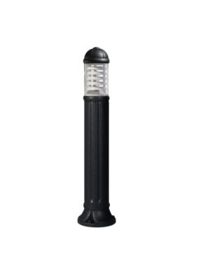 Sauro 1100mm Black Clear E27 Bollard Post Light