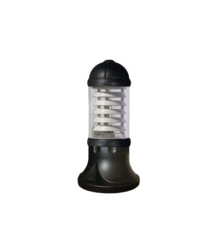 Sauro 500mm Black Clear E27 Bollard Post Light