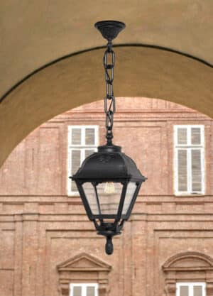 Sichem/Cefa Black Clear E27 Chain Lantern