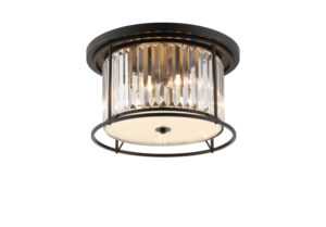Kiko Ceiling, 4 x E27, Satin Black / Clear