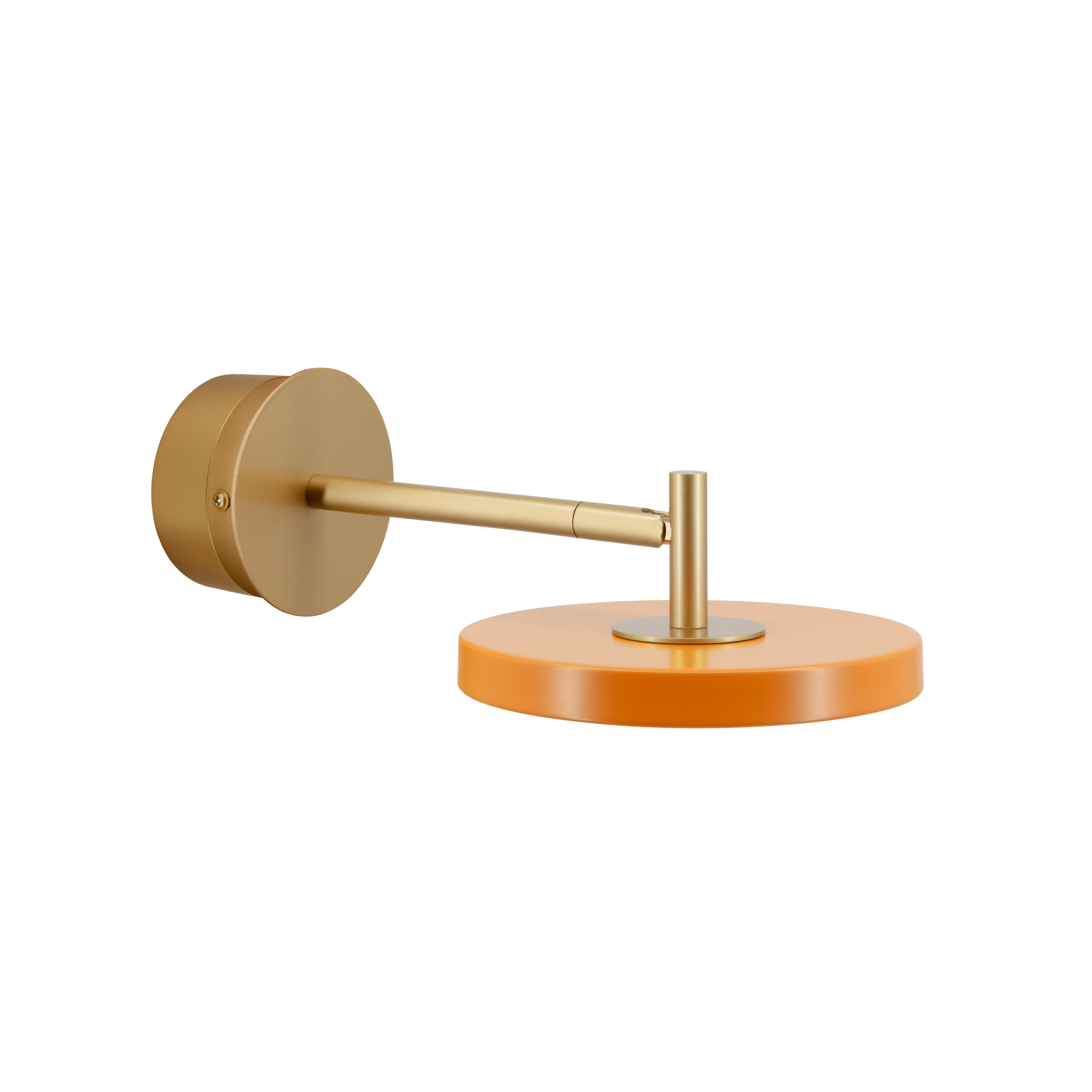 modern led wall light in orange