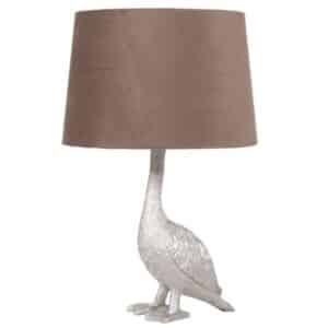 Silver Duck Table Lamp