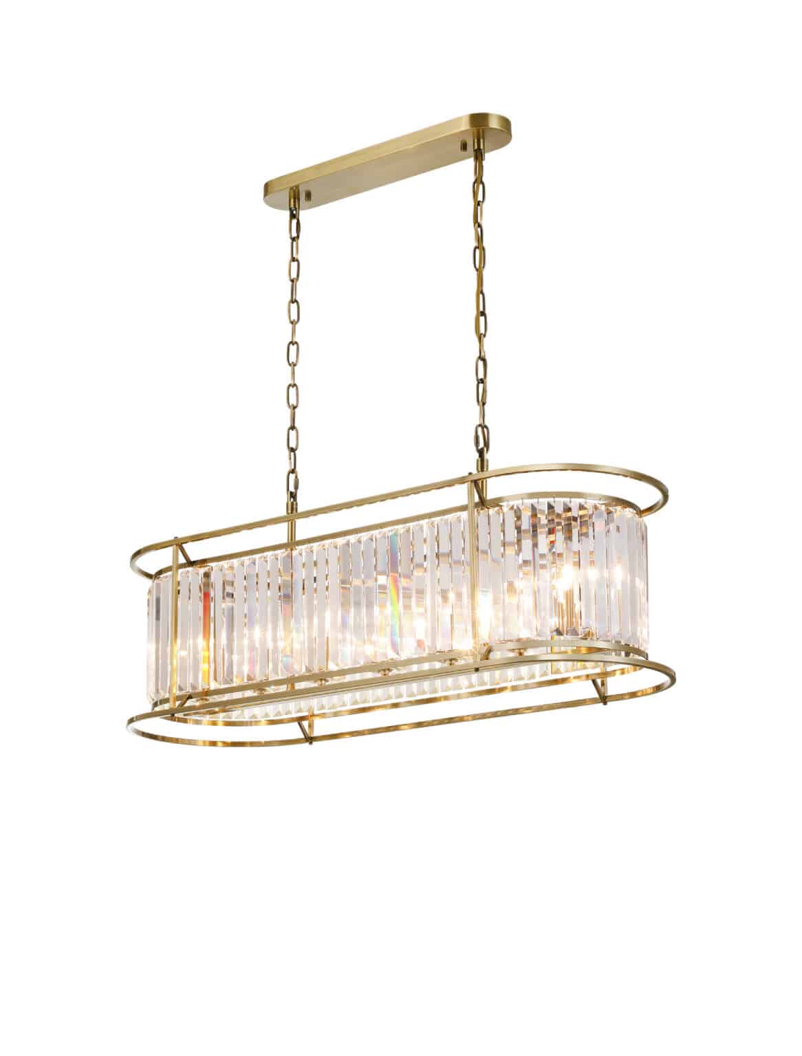 Antique Brass and Clear