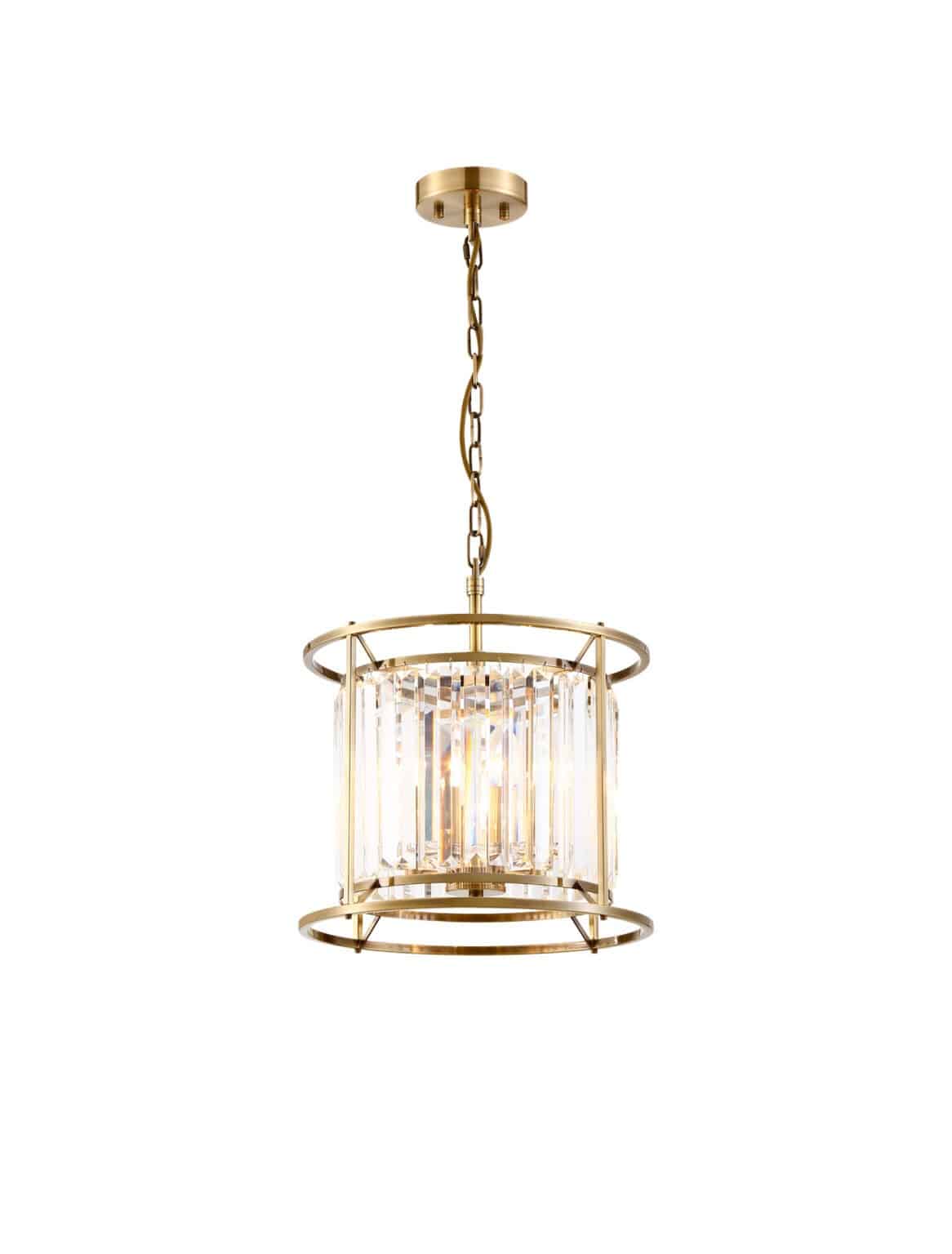 Antique Brass and Clear