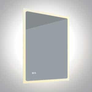 20W LED Square Touch Control and Defog Bathroom Mirror, IP44.