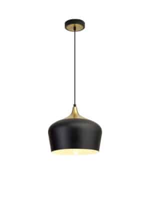 Mound 32cm Pendant, 1 x E27, Black/Gold