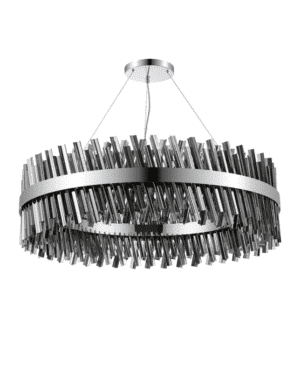 Estelle 32 Light G9, Pendant Round, Polished Nickel / Smoke Item Weight: 29.51kg