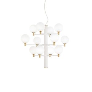 Copernico sp12 White and Brass 12 Light