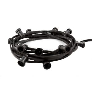 15M Garden Festoon Lights C/W 20 E27 Lamps + Power Lead ES