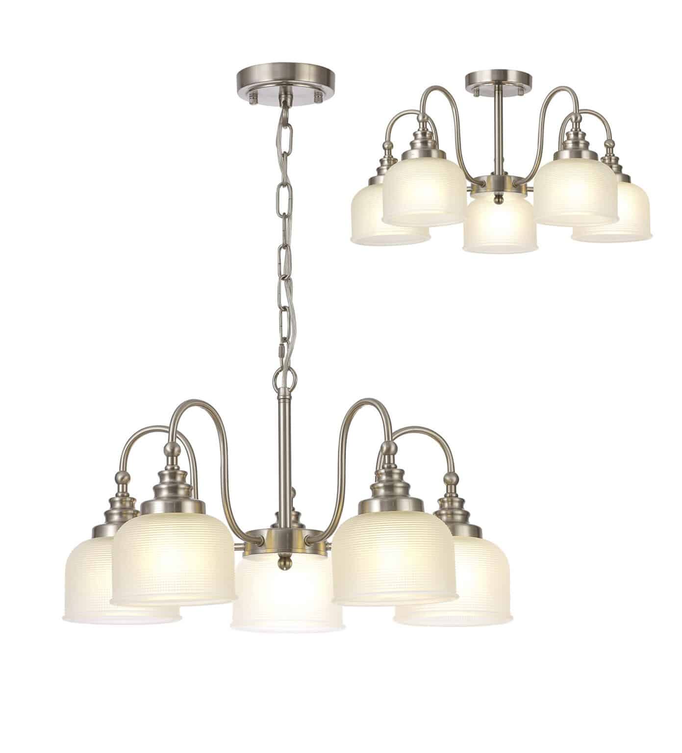 Satin Nickel/Frosted Glass