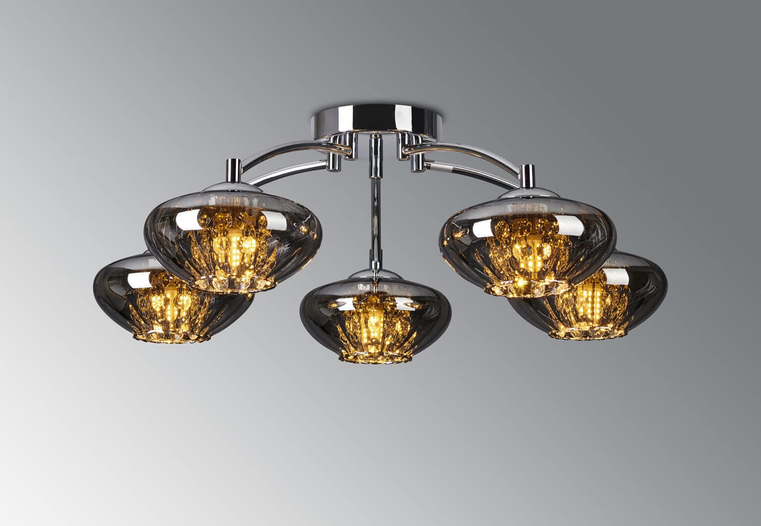 Polished Chrome/Smoke Glass