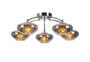 nia glass and crystal ceiling light