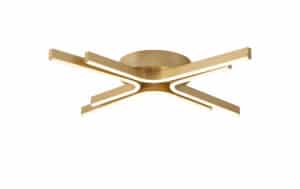 flush led ceiling light gold