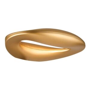 led wall light in a gold finish