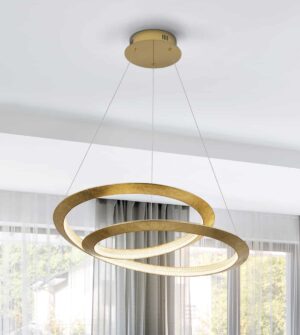 Eternity lamp in a gold finish