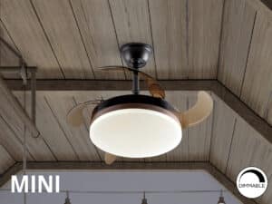MINI CEILING FAN LIGHT LED IN BLACK