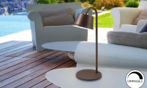 Cuco-LED cordless Table Lamp with Corten Finish