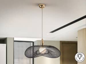 FORMA LARGE PENDANT LAMP 1L., GOLD/BLACK