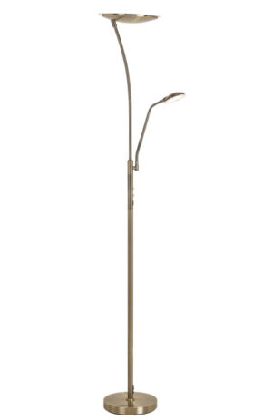 full length image of a brass mother and child child floor lamp
