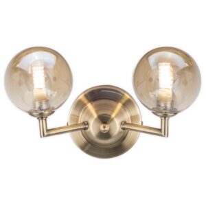 Barbara 2 Light Wall Light Antique Brass