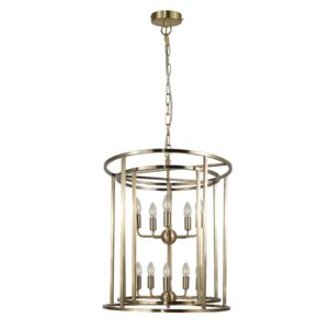 Chester 10 Light Large Pendant Antique Brass