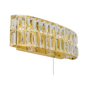 Haley 3 Light Satin Brass Bathroom Wall Light