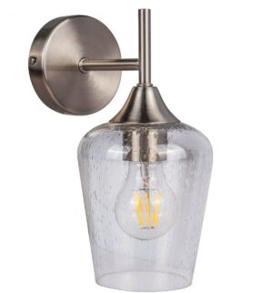 Vino 1 Light Satin Chrome Wall Light